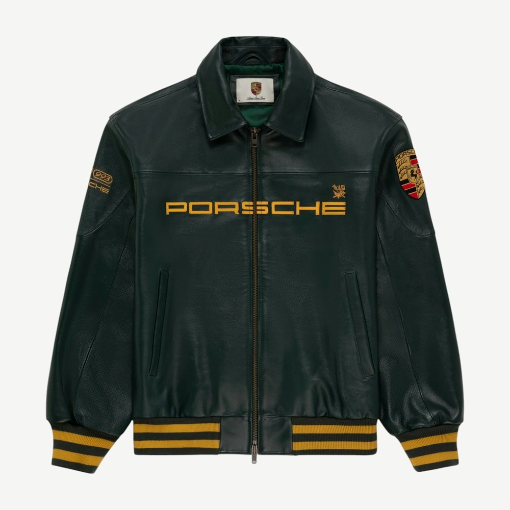 X Porsche 993 Turbo Leather Club Jacket British Ra