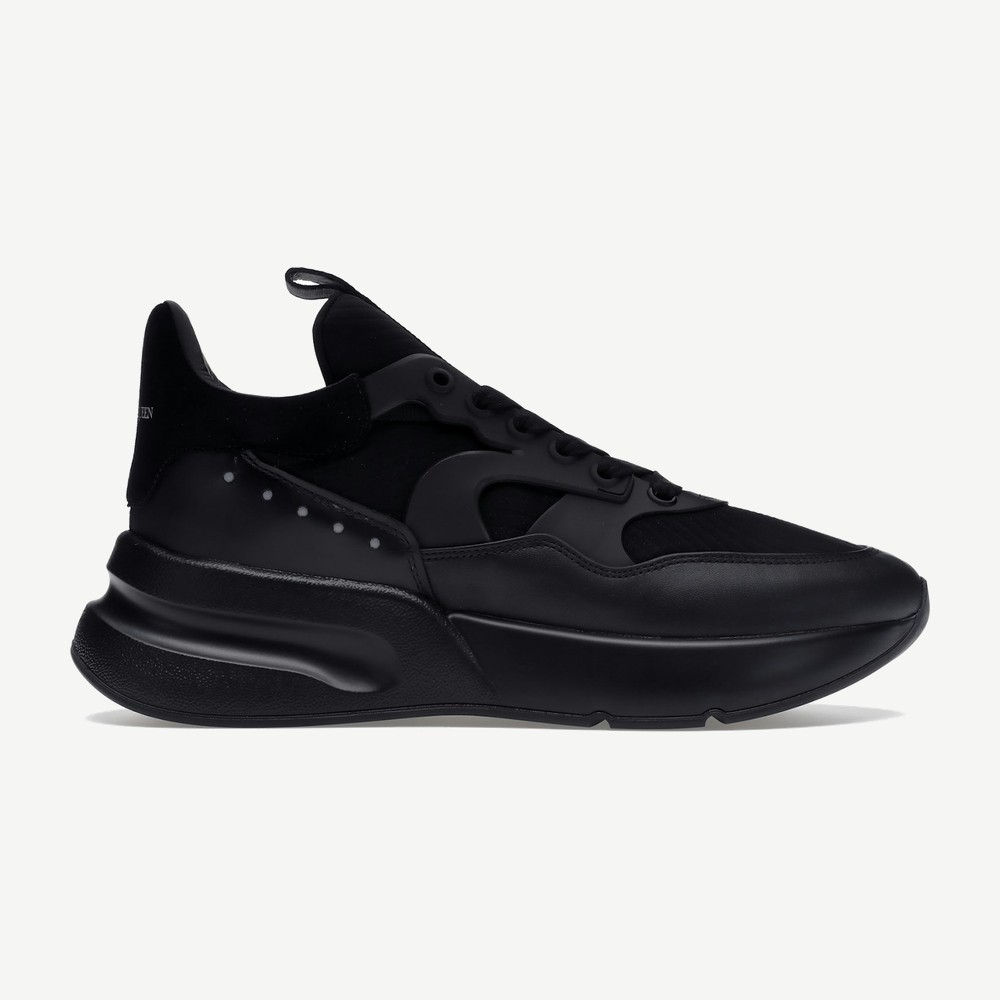 Oversized Runner Black Silver