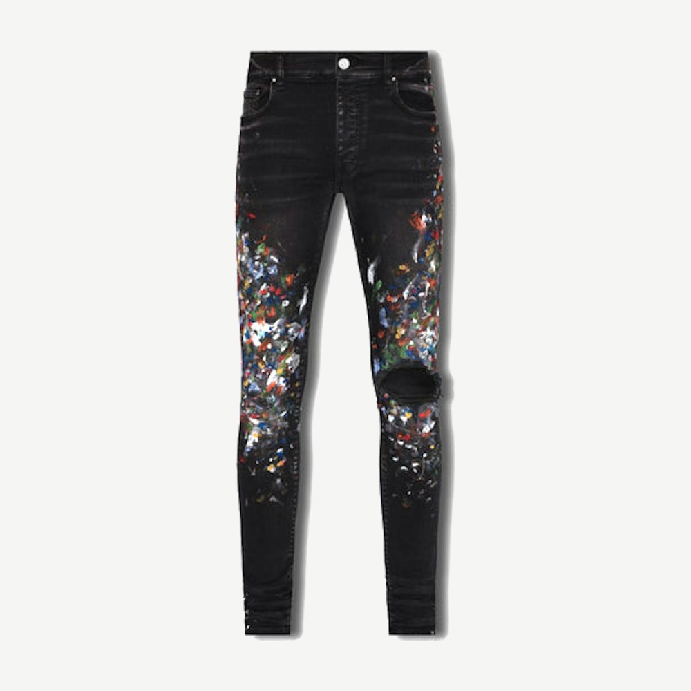 Skinny Painter Jeans Aged Black
