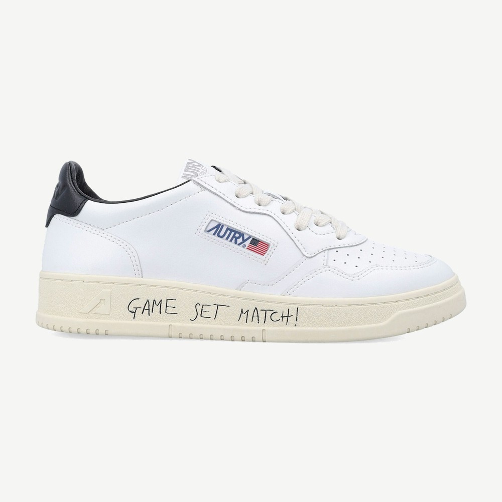 Medalist Leather Low Game Set Match White Black