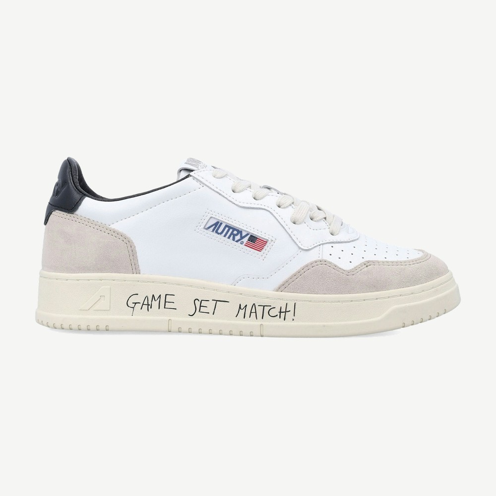 Medalist Leather Low Game Set Match White Black Grey