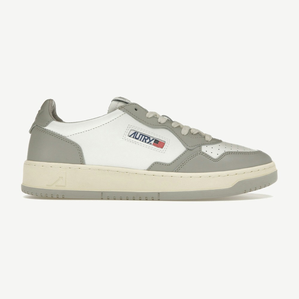 Medalist Leather Low Grey White