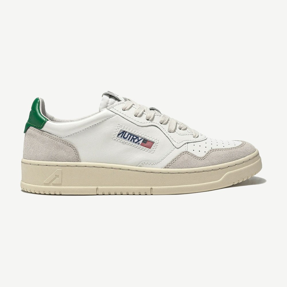 Medalist Leather Low White Amazon Beige