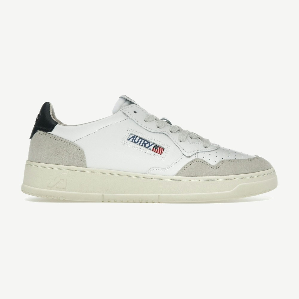 Medalist Leather Low White Black Beige