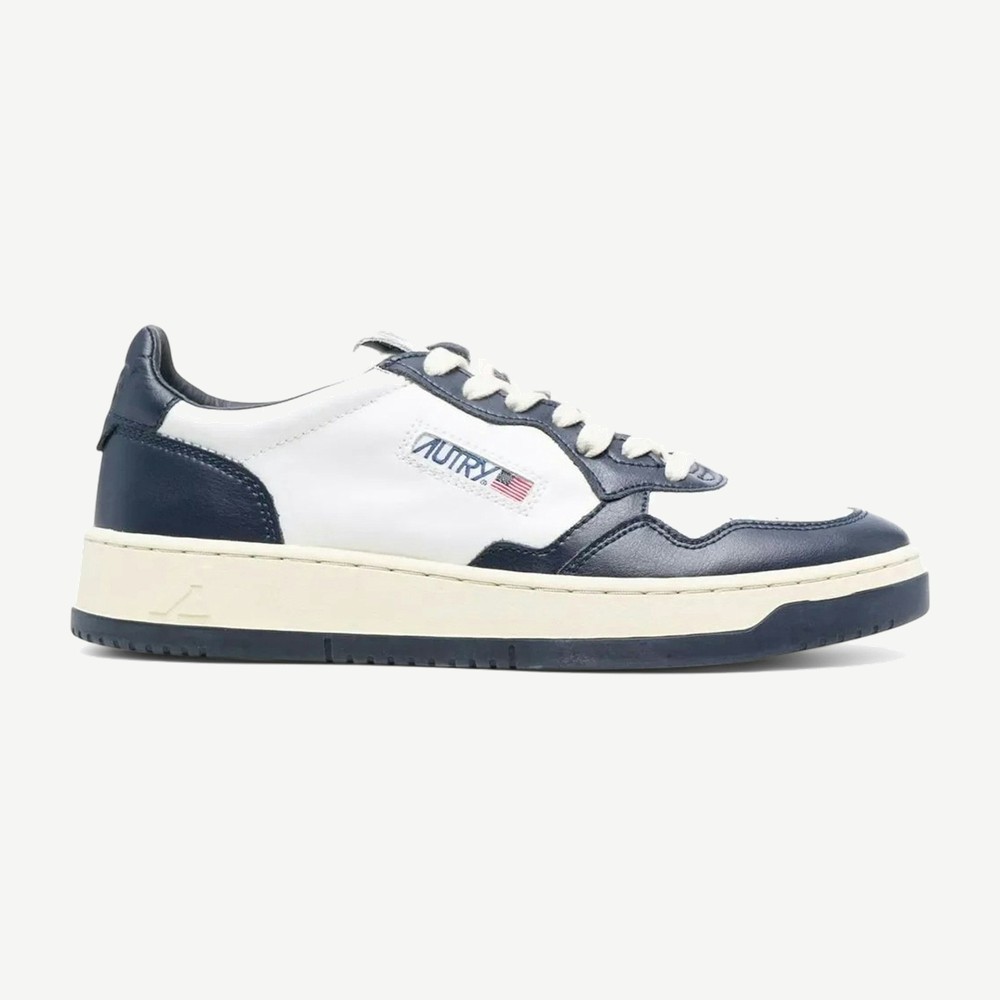Medalist Leather Low White Blue