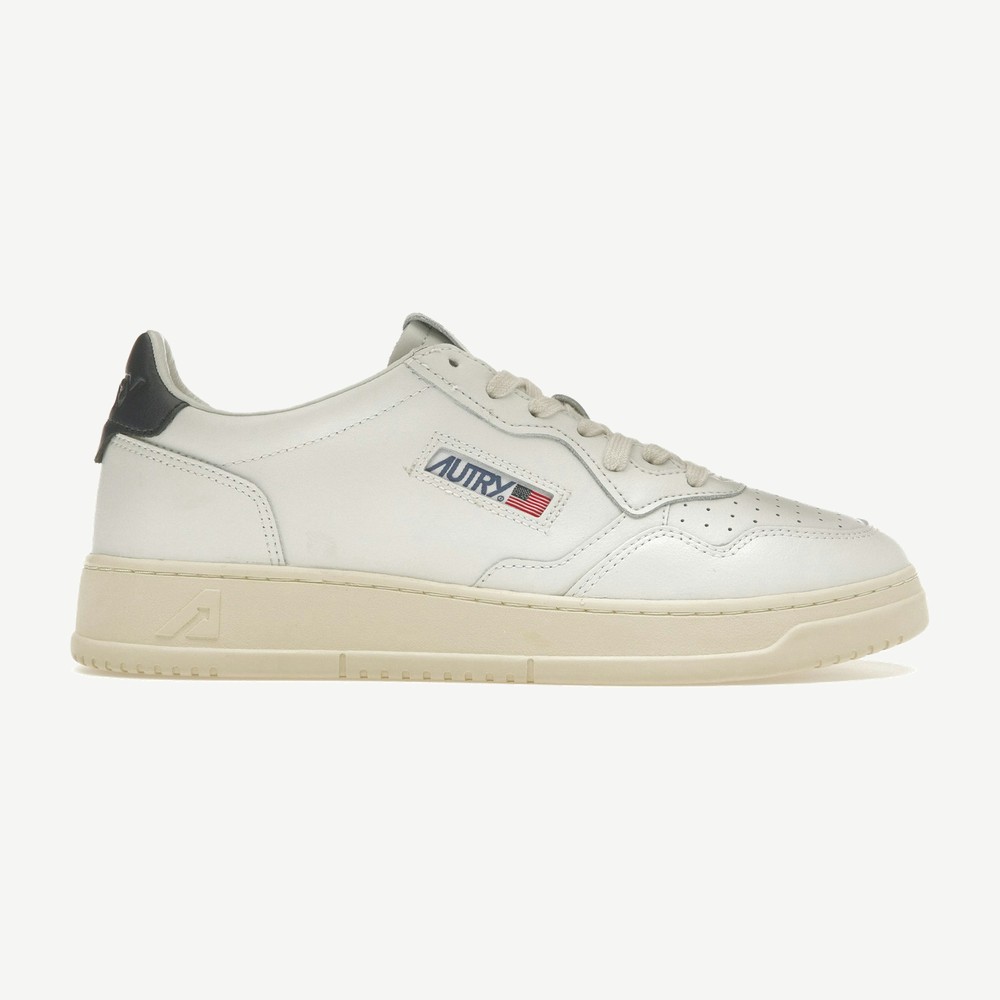 Medalist Leather Low White Dark Blue