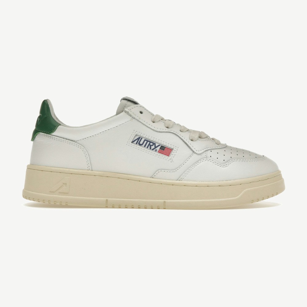 Medalist Leather Low White Green