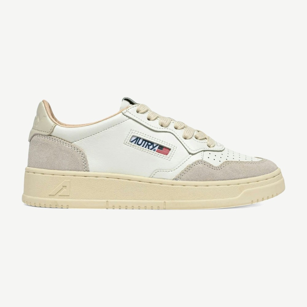 Medalist Leather Low White Pelican