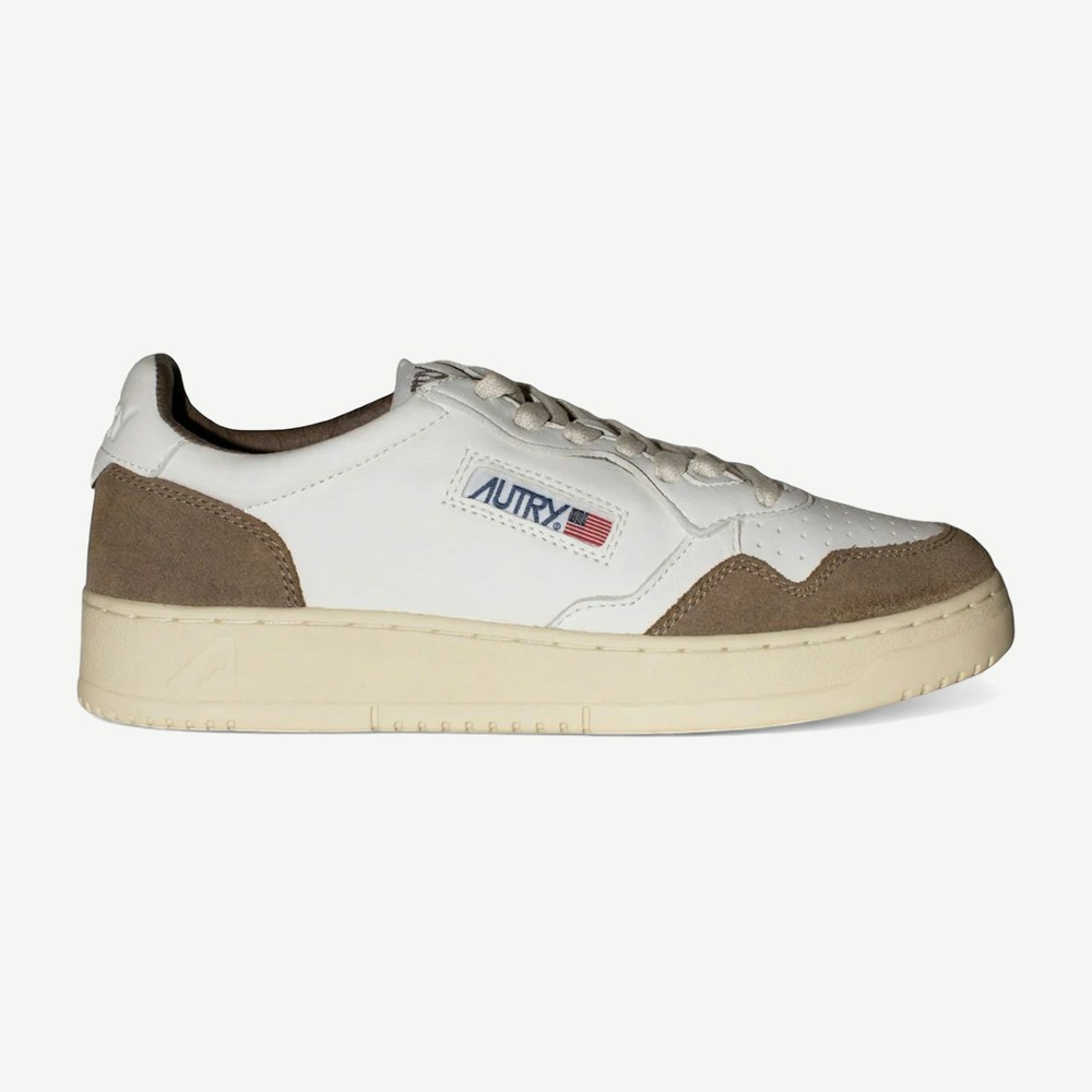 Medalist Leather Low White Tobacco
