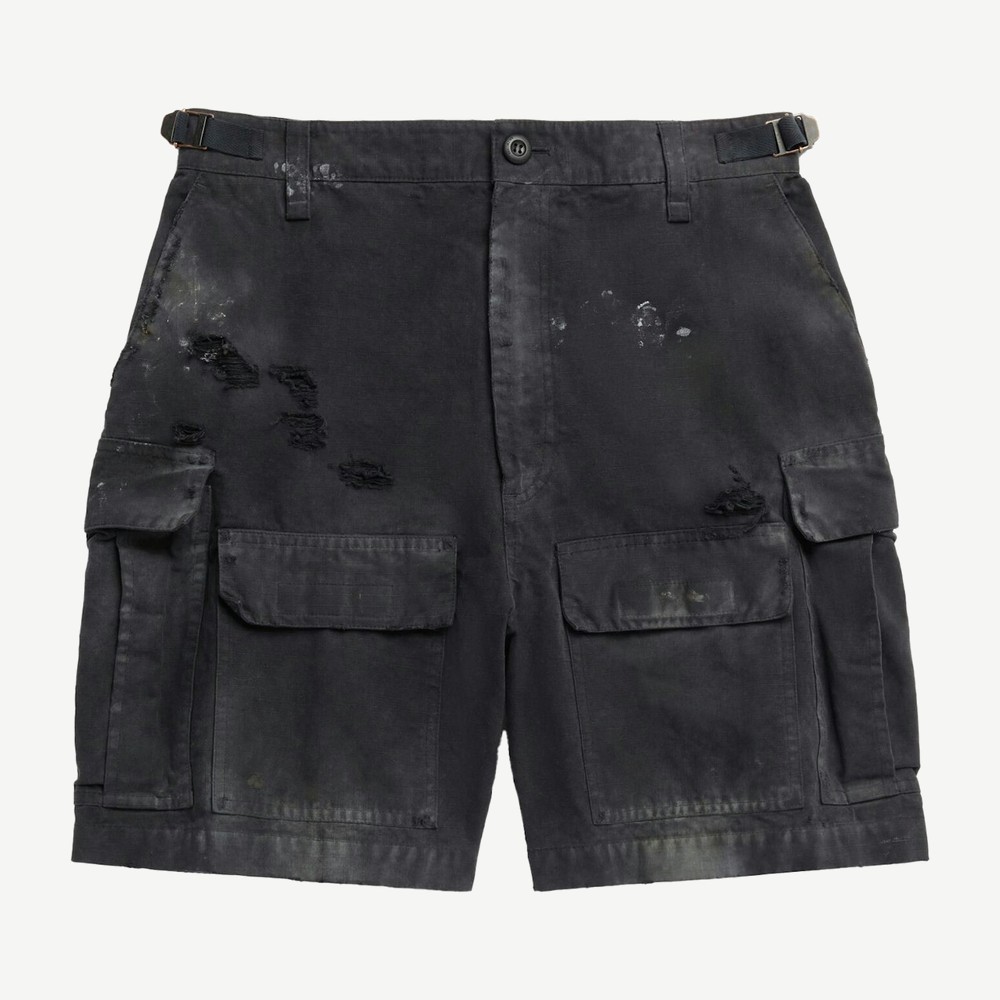 Mens Cargo Shorts Black