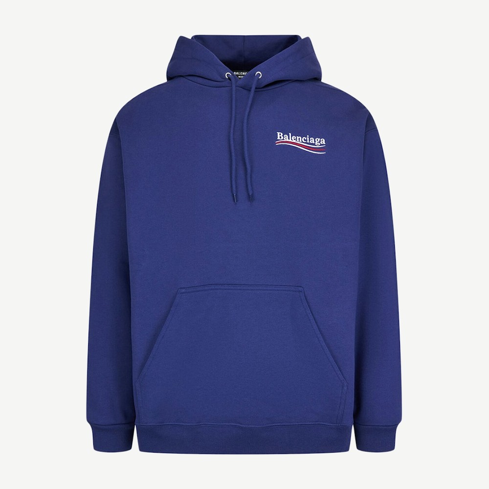 Political Campaign Medium Fit Hoodie Blue