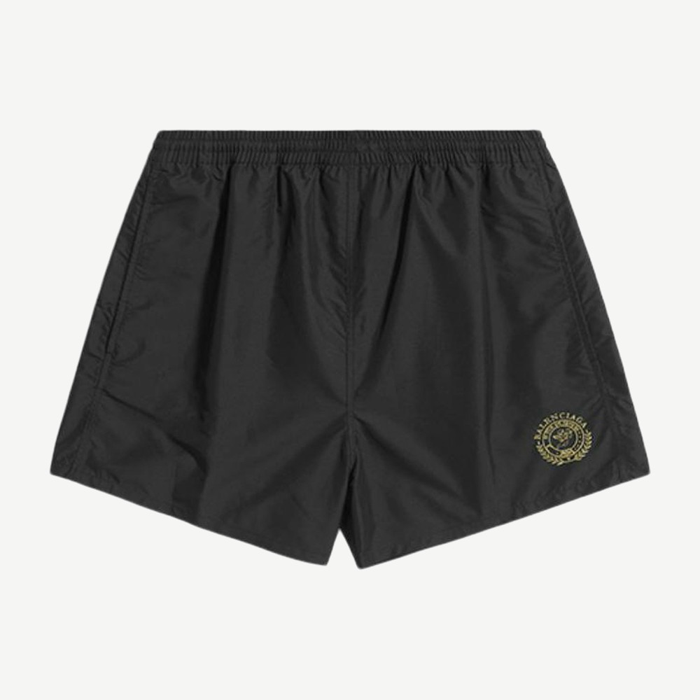 Regular Fit Swim Shorts Black