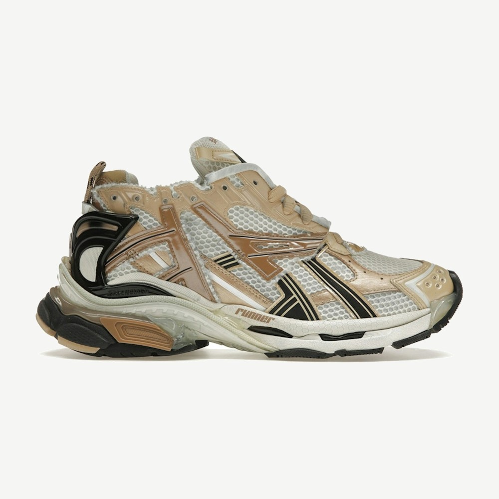 Runner Beige Black White