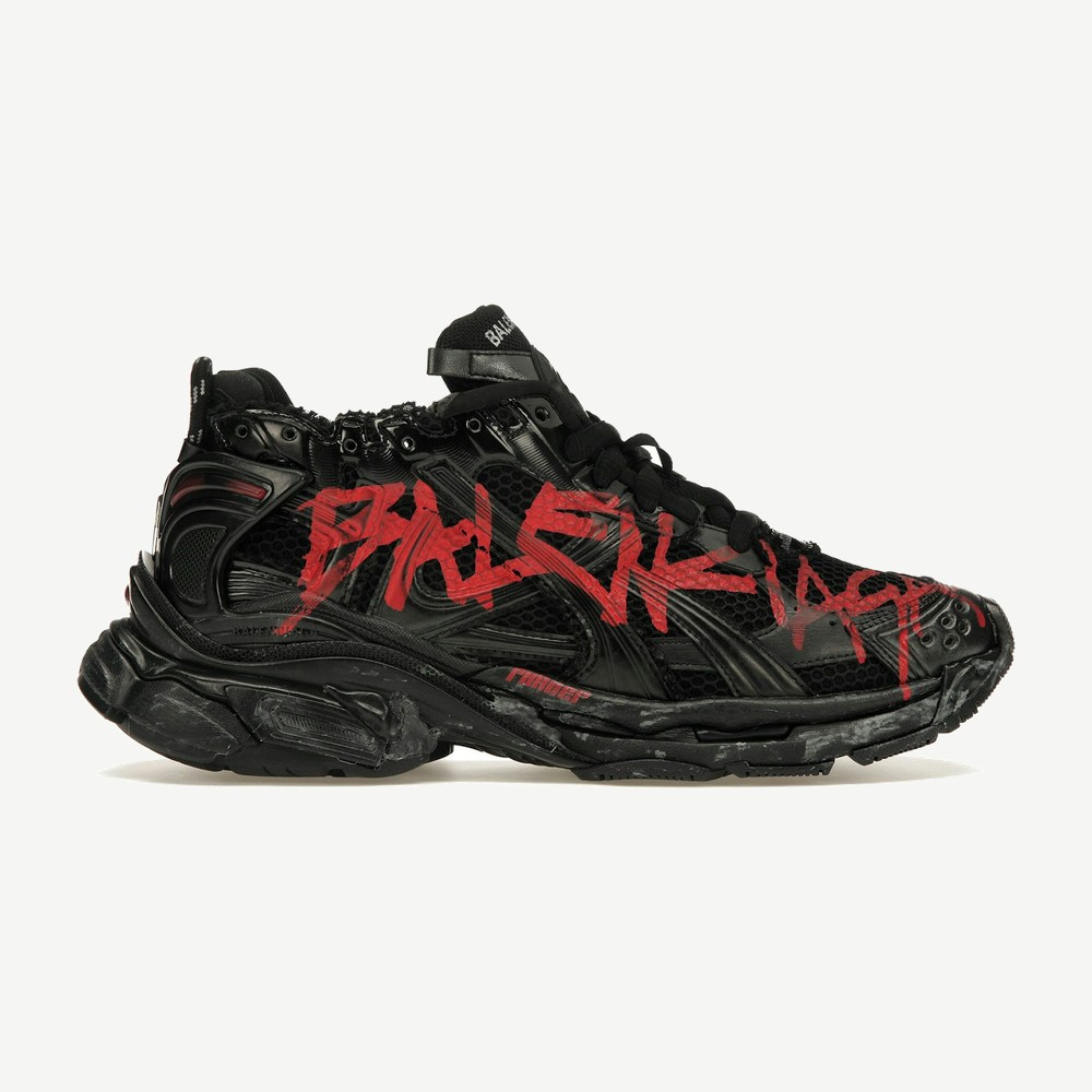 Runner Graffiti Black Red
