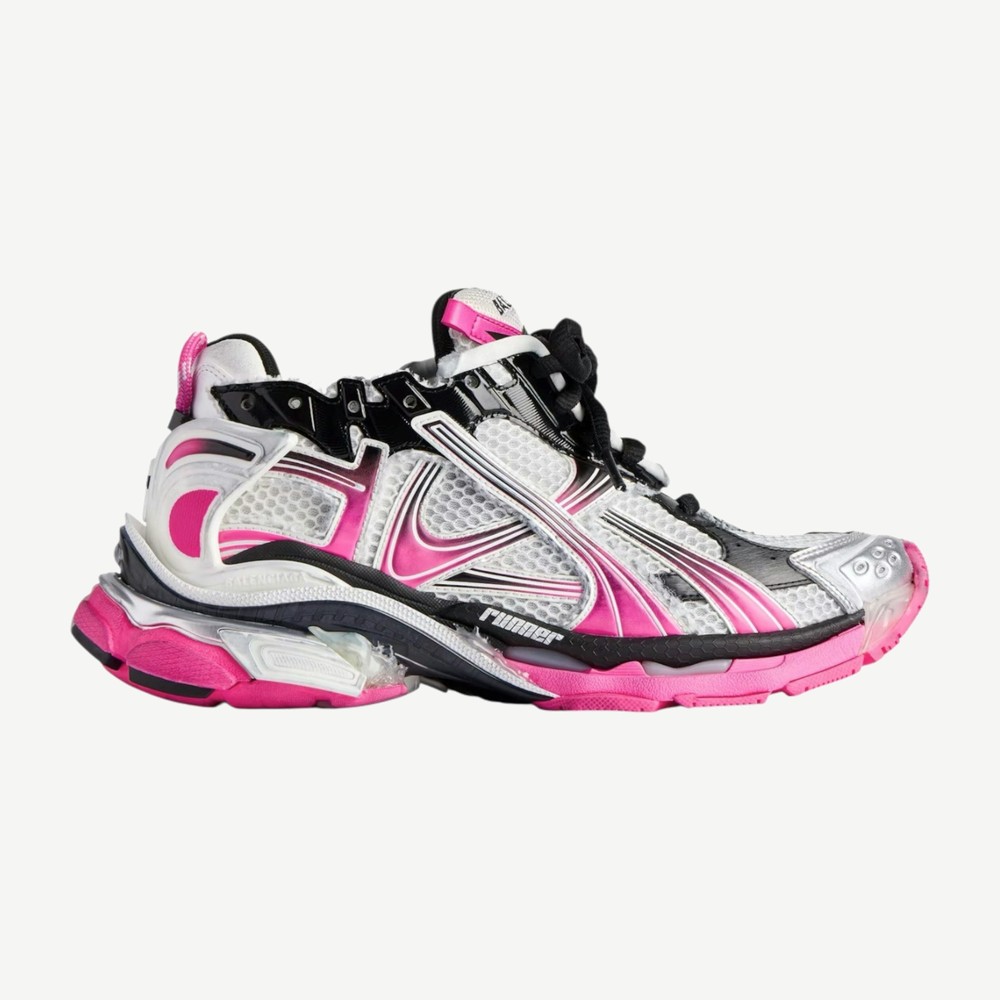 Runner White Pink Black W