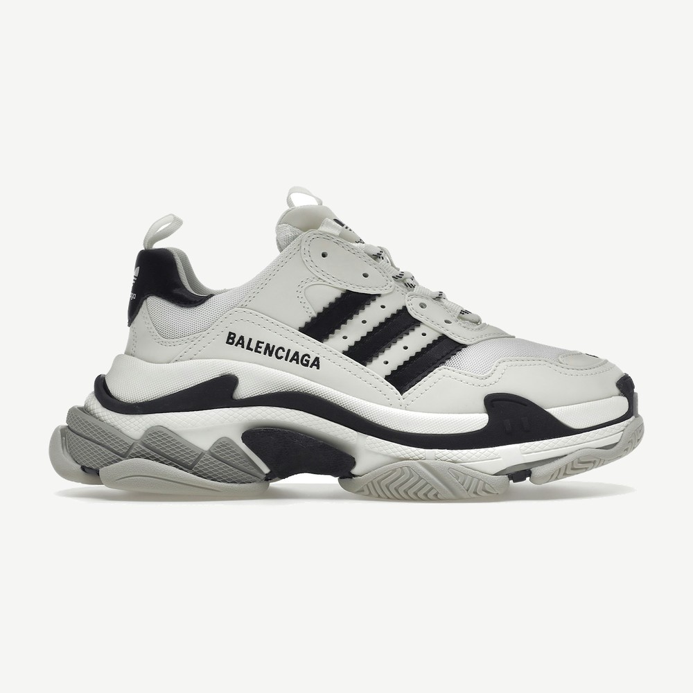 Triple S Adidas White Black W