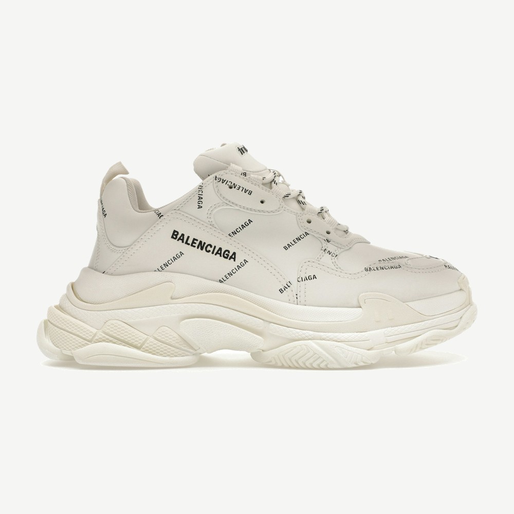Triple S Allover Logo White