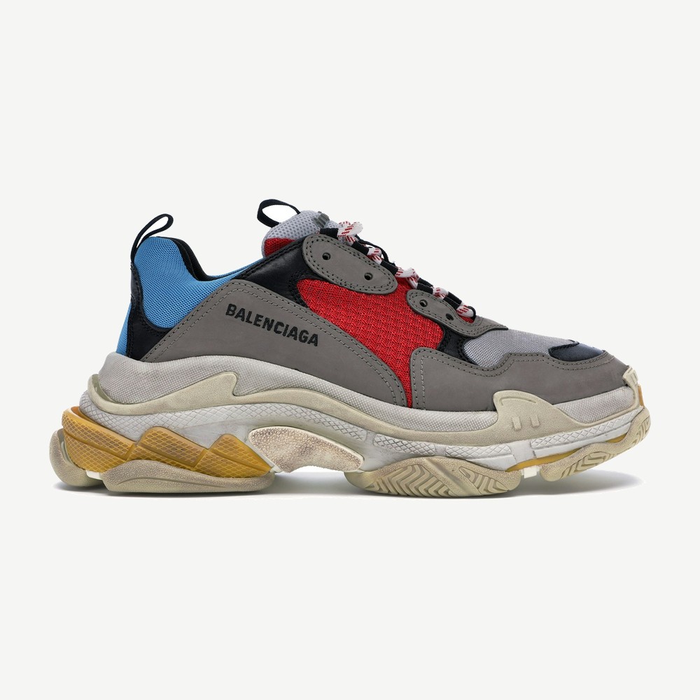 Triple S Grey Red Blue 2018 Reissue