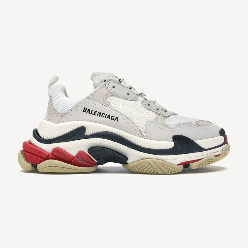 Triple S White Red W