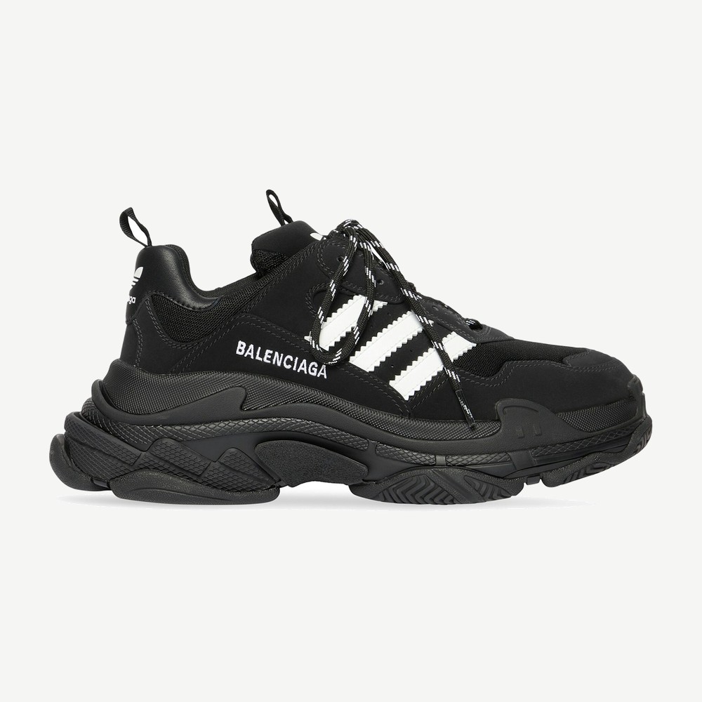 X Adidas Triple S Black White W
