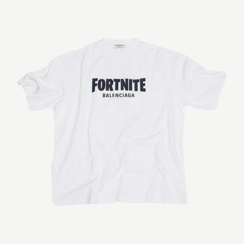 X Fortnite2021 Medium Fit T Shirt White Black