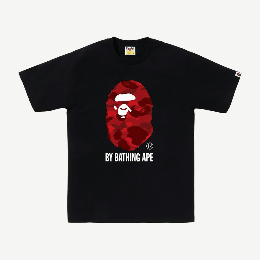 Color Camo By Bathing Ape Tee Fw24 Black Red