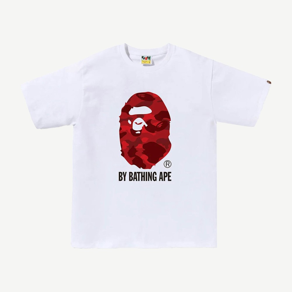 Color Camo By Bathing Ape Tee Fw24 White Red