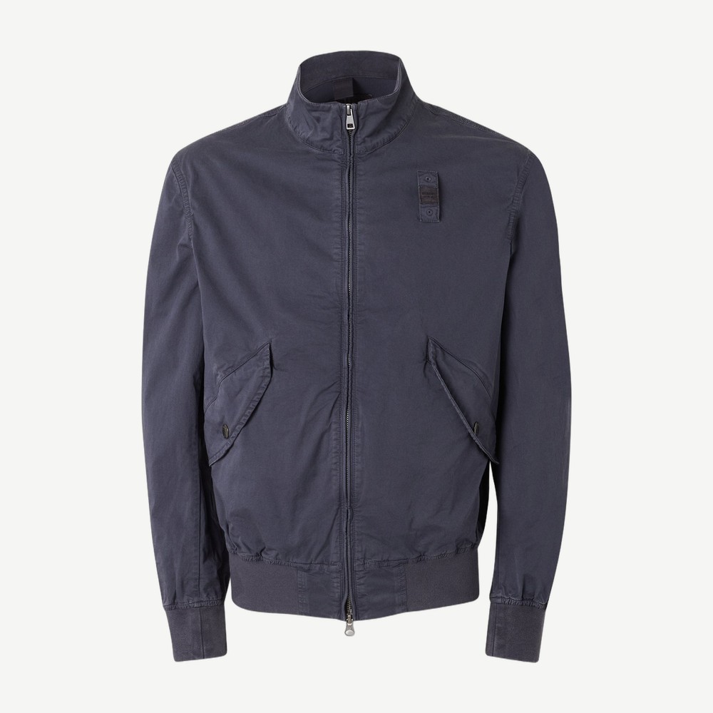 Badger Dyed Bomber Jacket Navy
