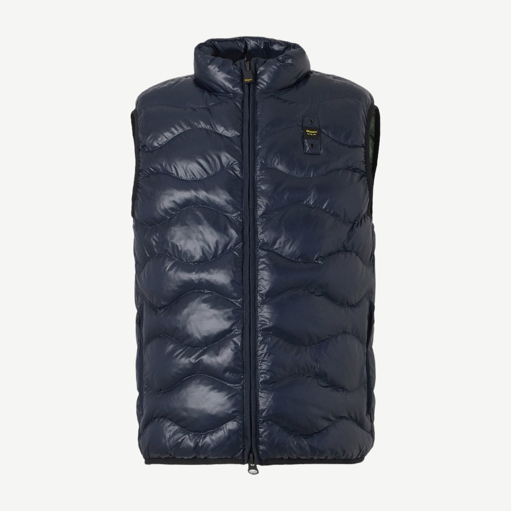 Danny Quilted Vest Navy