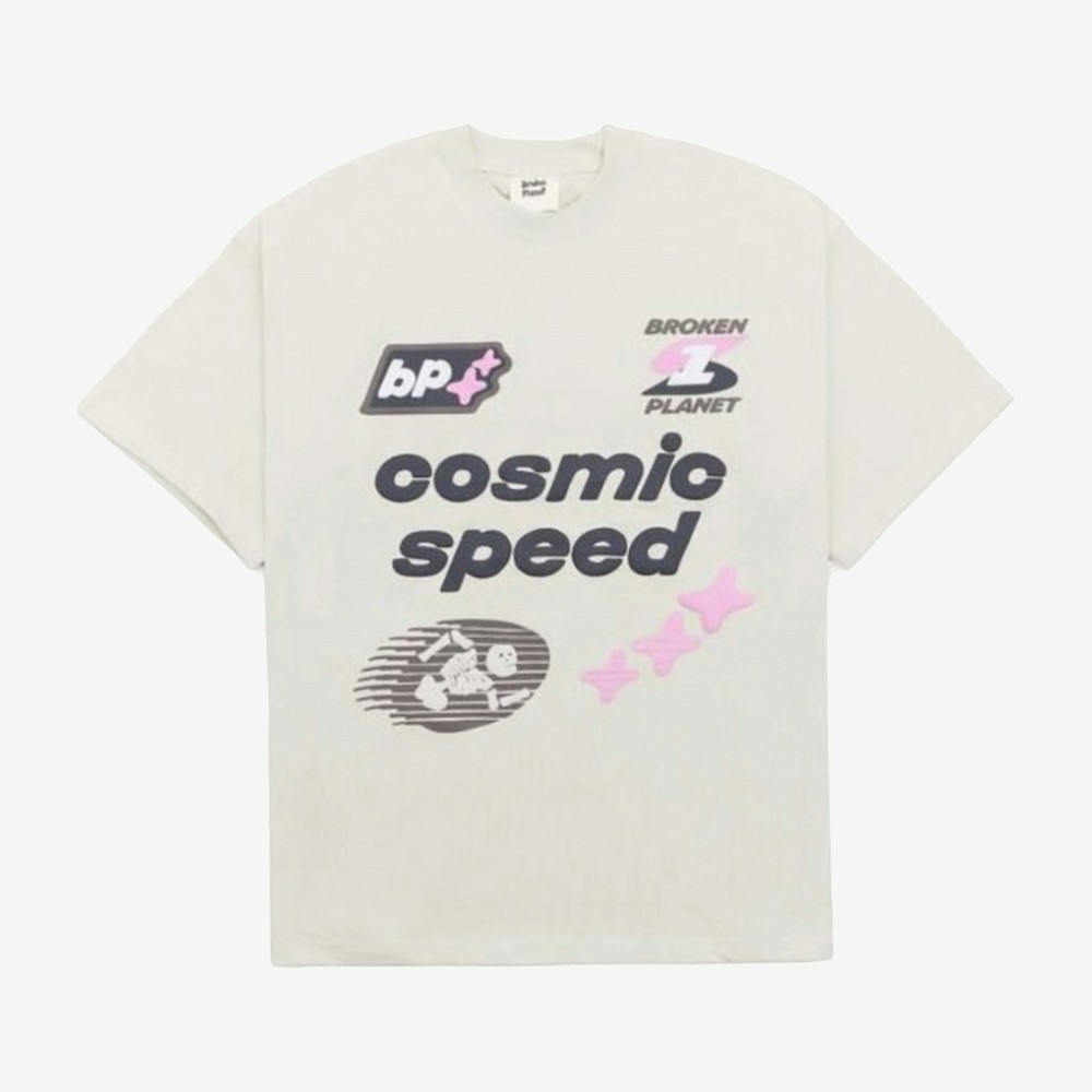 Cosmic Speed T Shirt Bone White