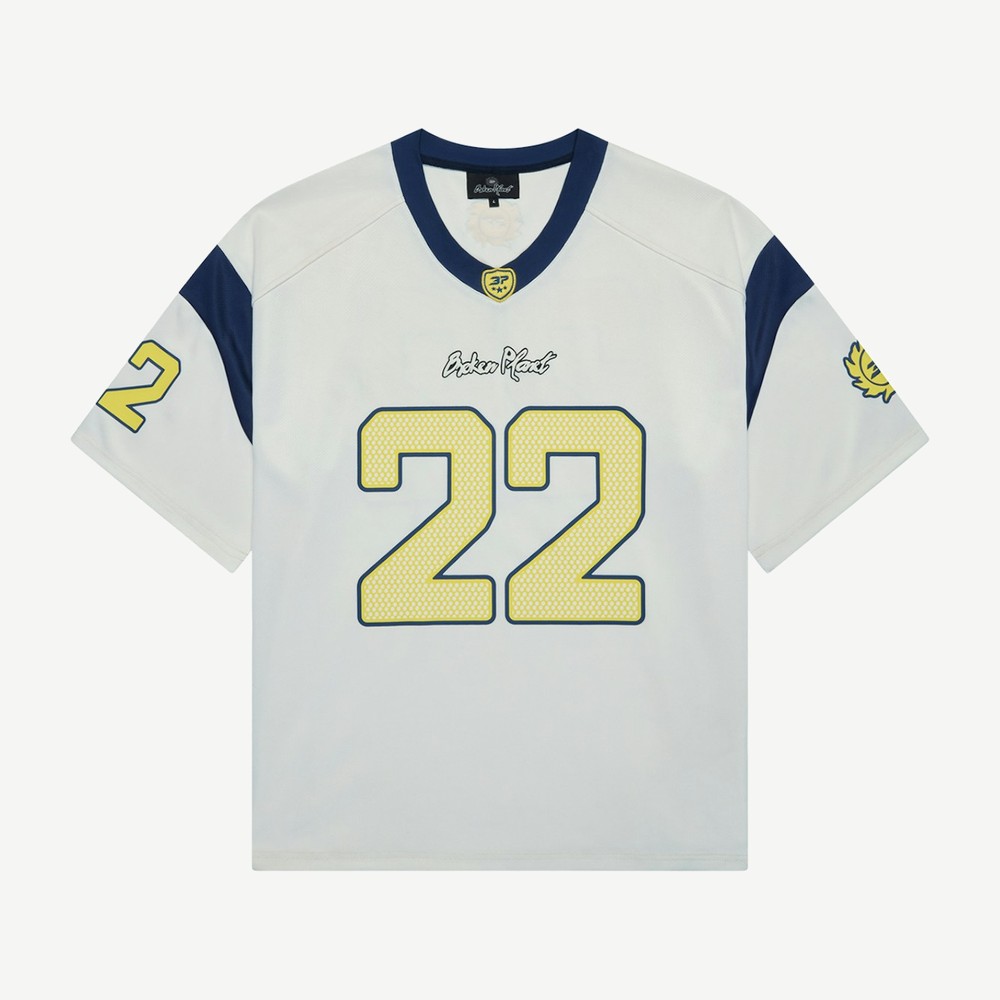 Football Jersey White Blue