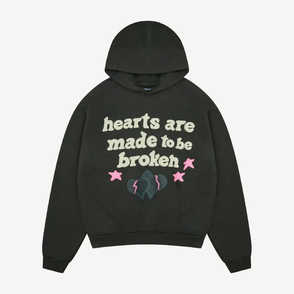 Hearts Are Made To Be Broken Hoodie Ss25 Soot Blac