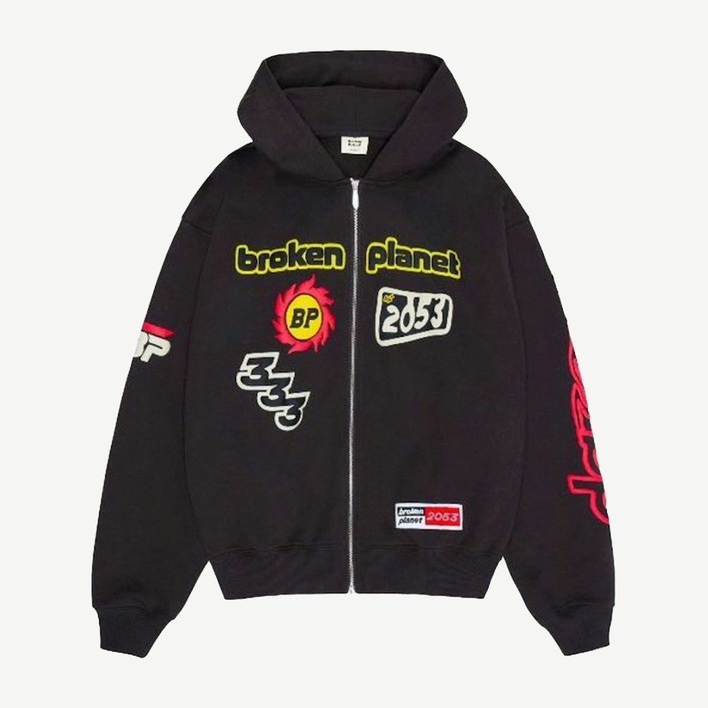 Performance Zip Up Hoodie Soot Black