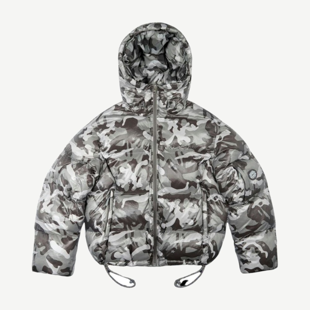 Puffer Jacket Snow Camo