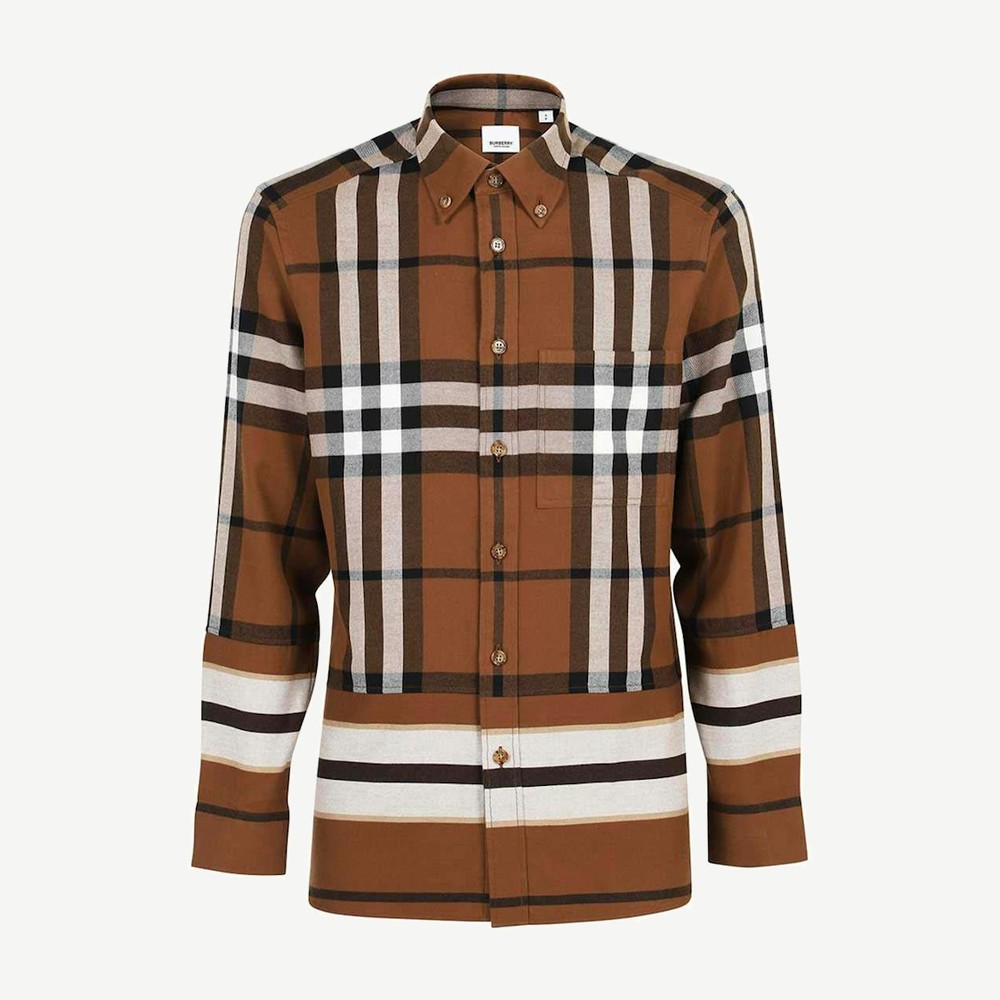 Creeton Check Shirt Brown