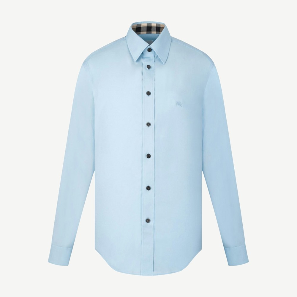 Long Sleeve Logo Shirt Blue