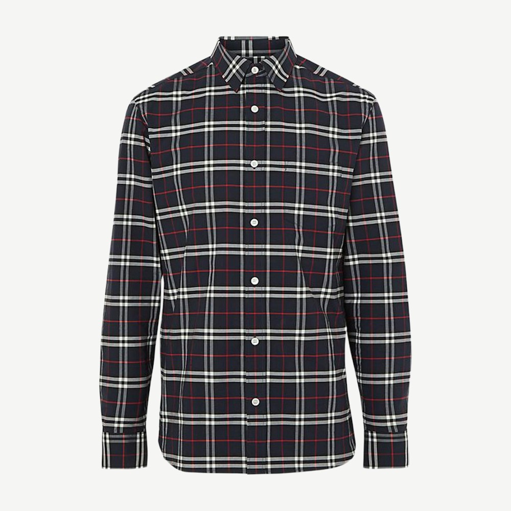 Simpson Check Shirt Navy White Red