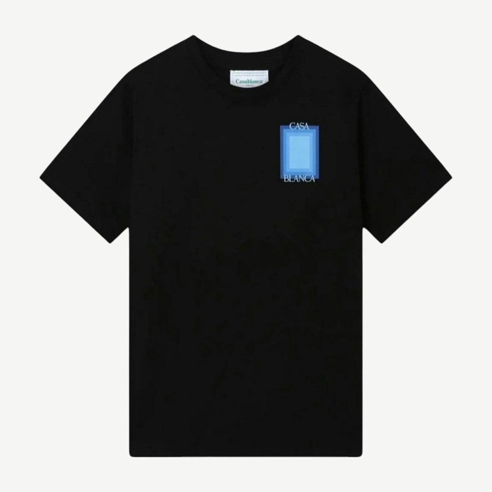 Degrade Screen Design T Shirt Black
