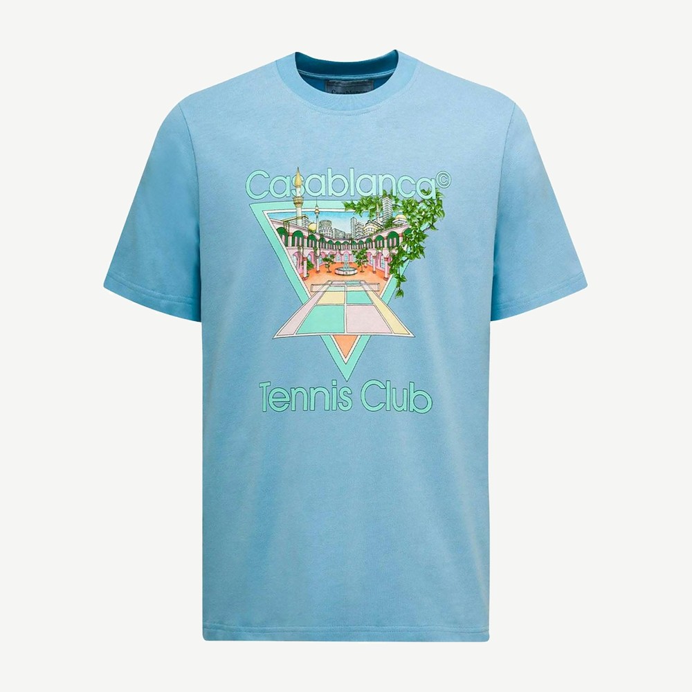 Tennis Club Icon T Shirt Blue