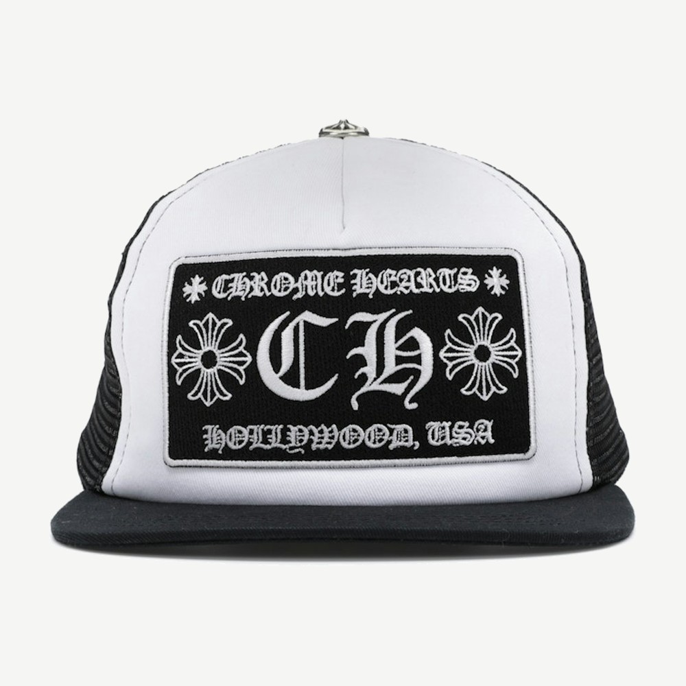 Ch Hollywood Trucker Hat Black White