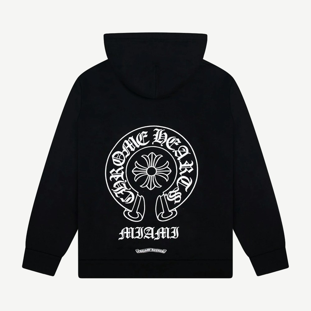 Miami Exclusive Zip Up Hoodie Black
