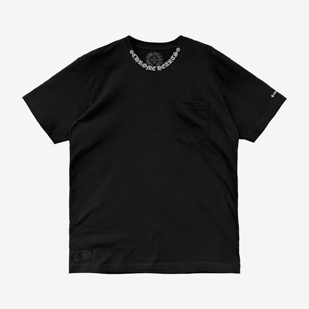 Short Sleeve Pocket Crew T Shirt Black