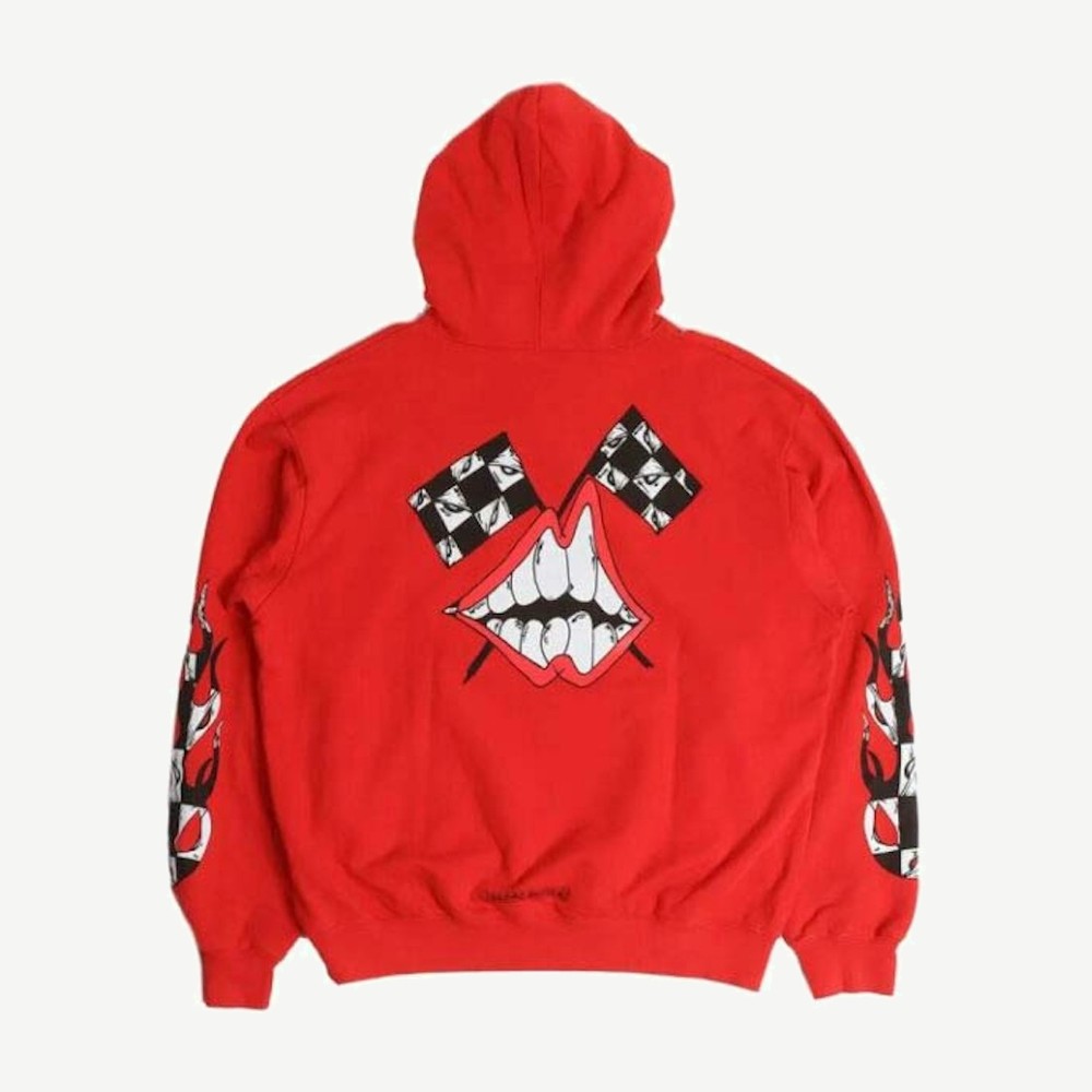 X Matty Boy Flames Hoodie Red