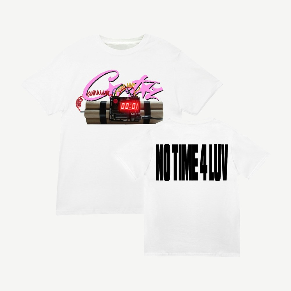 No Time 4 Luv Tee White