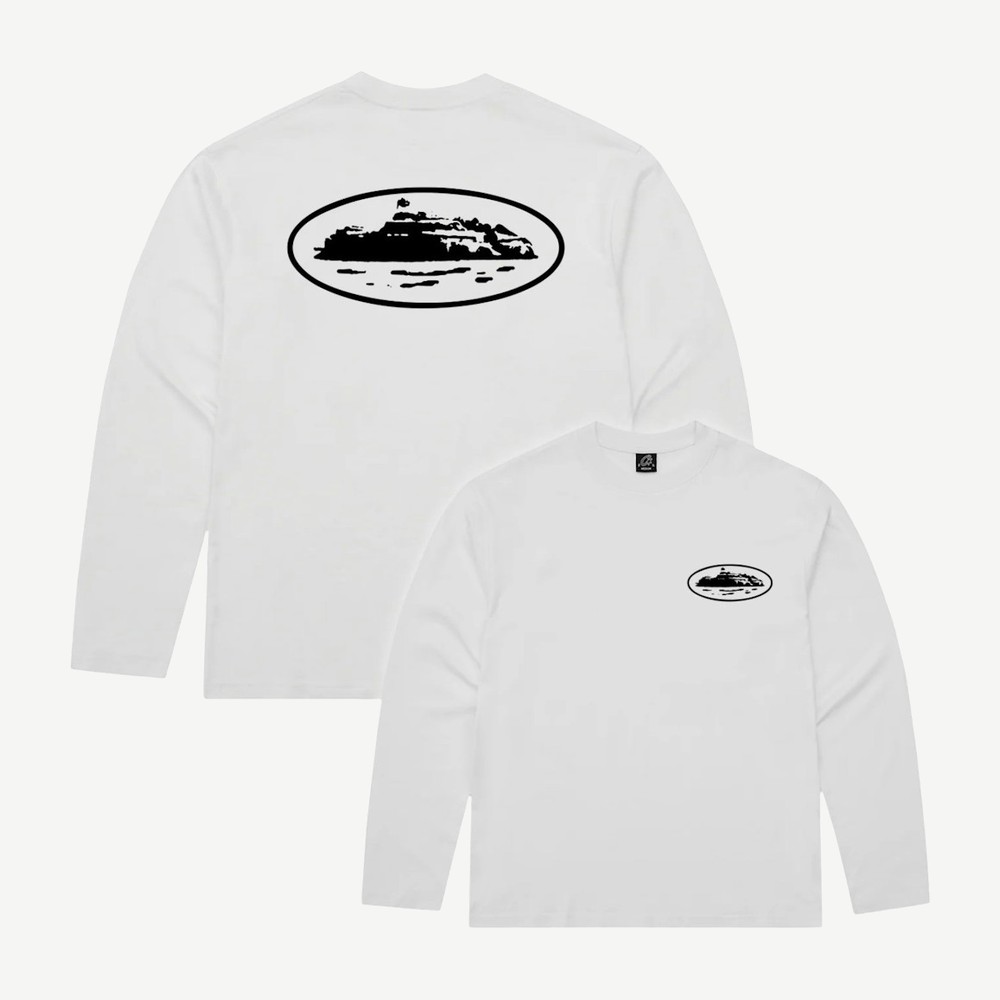 OG Island L S Tee White