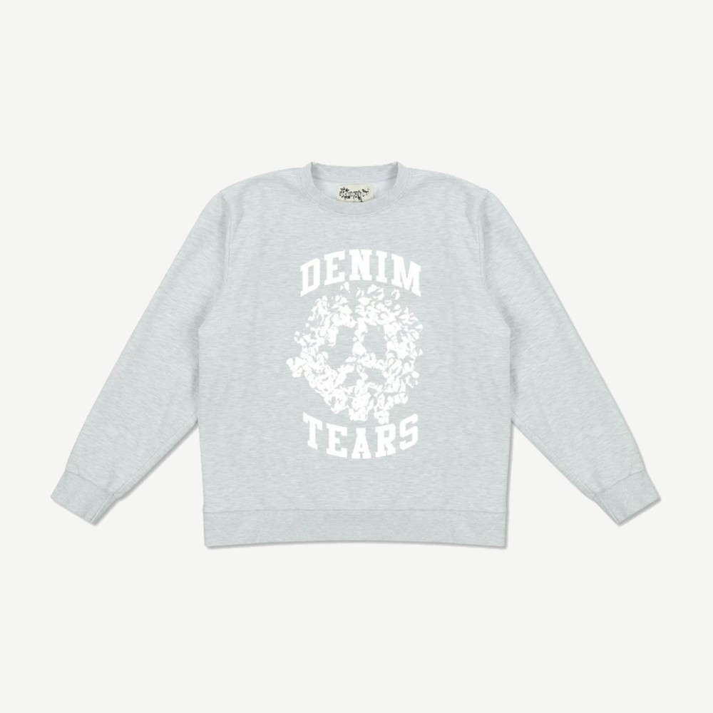Cotton Wreath Crewneck White