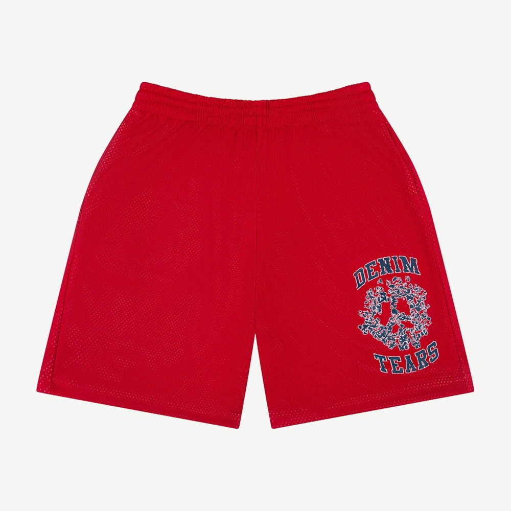 Denim University Mesh Shorts Red