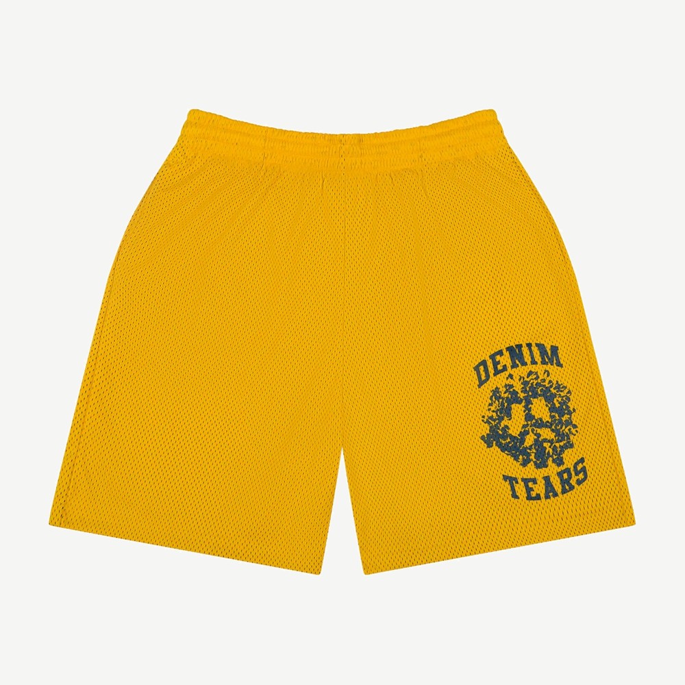 Denim University Mesh Shorts Yellow