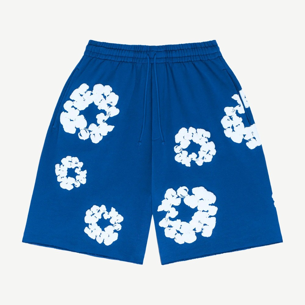 The Cotton Wreath Shorts Royal Blue