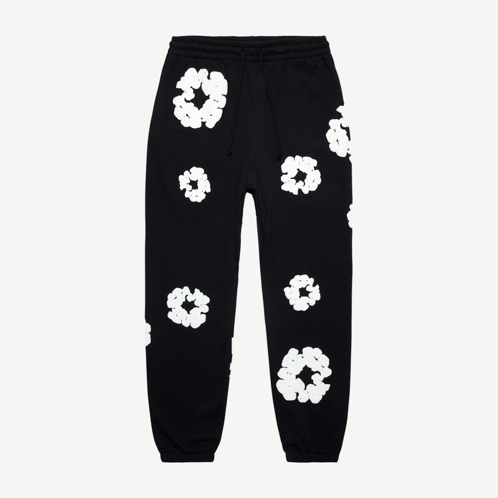 The Cotton Wreath Sweatpants Black